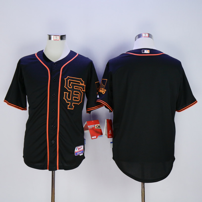 Men San Francisco Giants Blank Black SF MLB Jerseys->san francisco giants->MLB Jersey